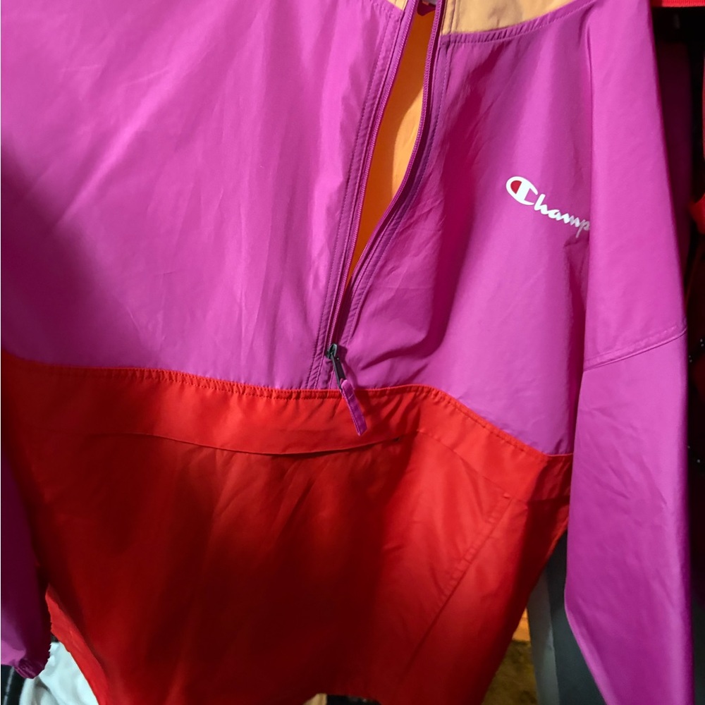 Champion Two-Tone Purple and Red Jacket